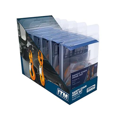 ITM Safety Chain Hook Set 6pc Display Pack - 2000kg