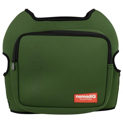 NomadiQ BBQ Neoprene Protective Cover w/Storage Pocket-Green