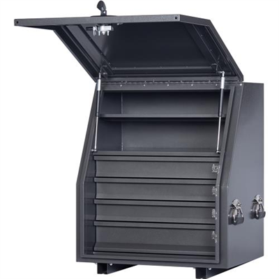 KABoxes 715 Series 4 Drawer 2 Shelves - Charcoal Grey