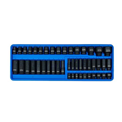Rytool 46pc Impact Socket Set Tray 3/8in & 1/2in  Metric