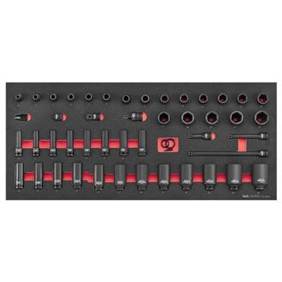 Teng 50pc 1/2in Impact Socket Set FOAM6X6