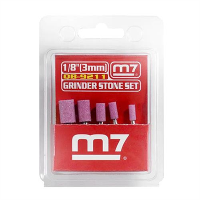 M7 5pc Grinder Stone Set - Cylindrical Imperial 1/8in Shank