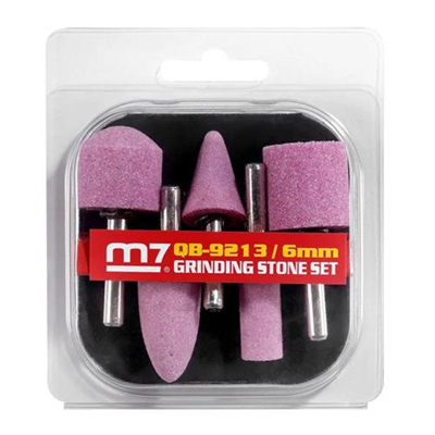 M7 5pc Grinder Stone Set - Metric 6mm Shank