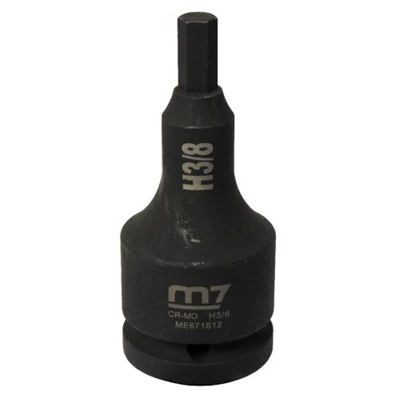 M7 Impact In Hex Socket, 3/4in Drive, 3/8in
