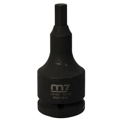 M7 Impact In Hex Socket, 3/4in Drive, 7/16in