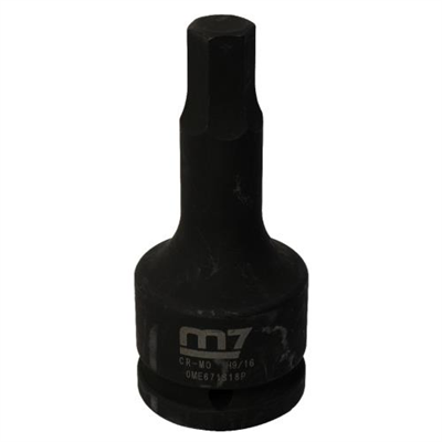 M7 Impact In Hex Socket, 3/4in Drive, 9/16in