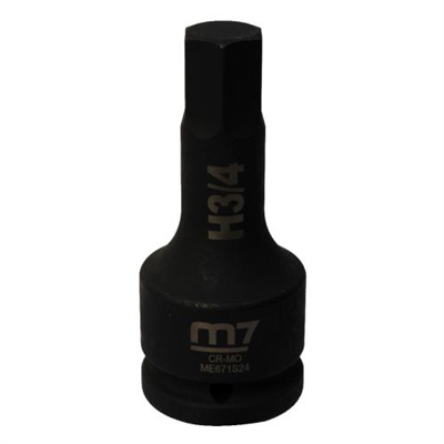 M7 Impact In Hex Socket, 3/4in Drive, 3/4in