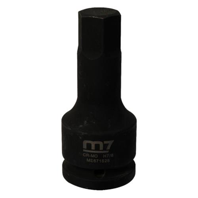 M7 Impact In Hex Socket, 3/4in Drive, 7/8in