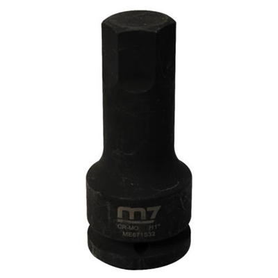 M7 Impact In Hex Socket, 3/4in Drive, 1in